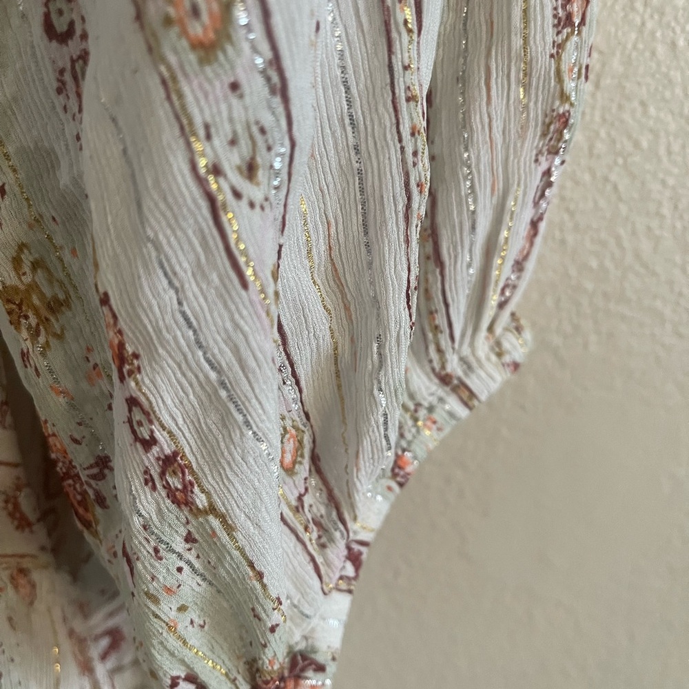 Free People Embroidery & Sparkle Boho Dress size medium - Picture 4 of 9